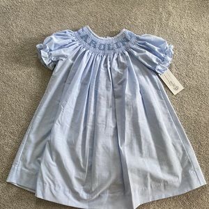 Carolina / UNC smocked dress